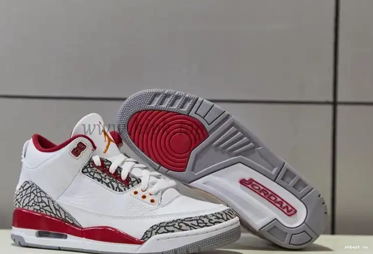 3 ship Pk materials retro air ready retail Red God jordan to Cardinal 0514